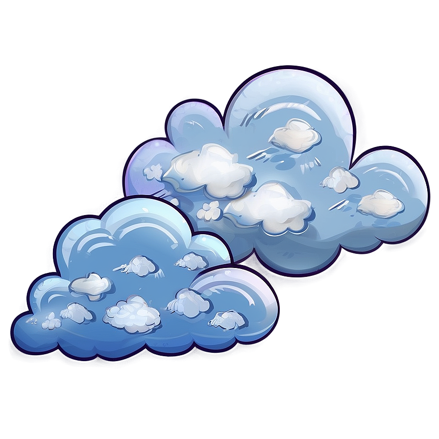Blue Clouds Background Png 06202024 PNG