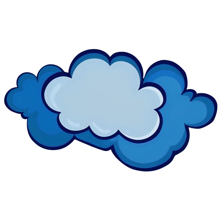Blue Clouds Illustration Png Gnn32 PNG