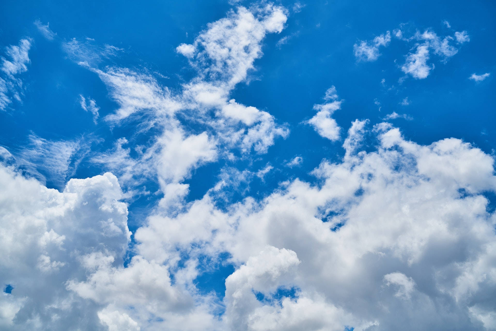 Blue Clouds On Sky Banner Wallpaper