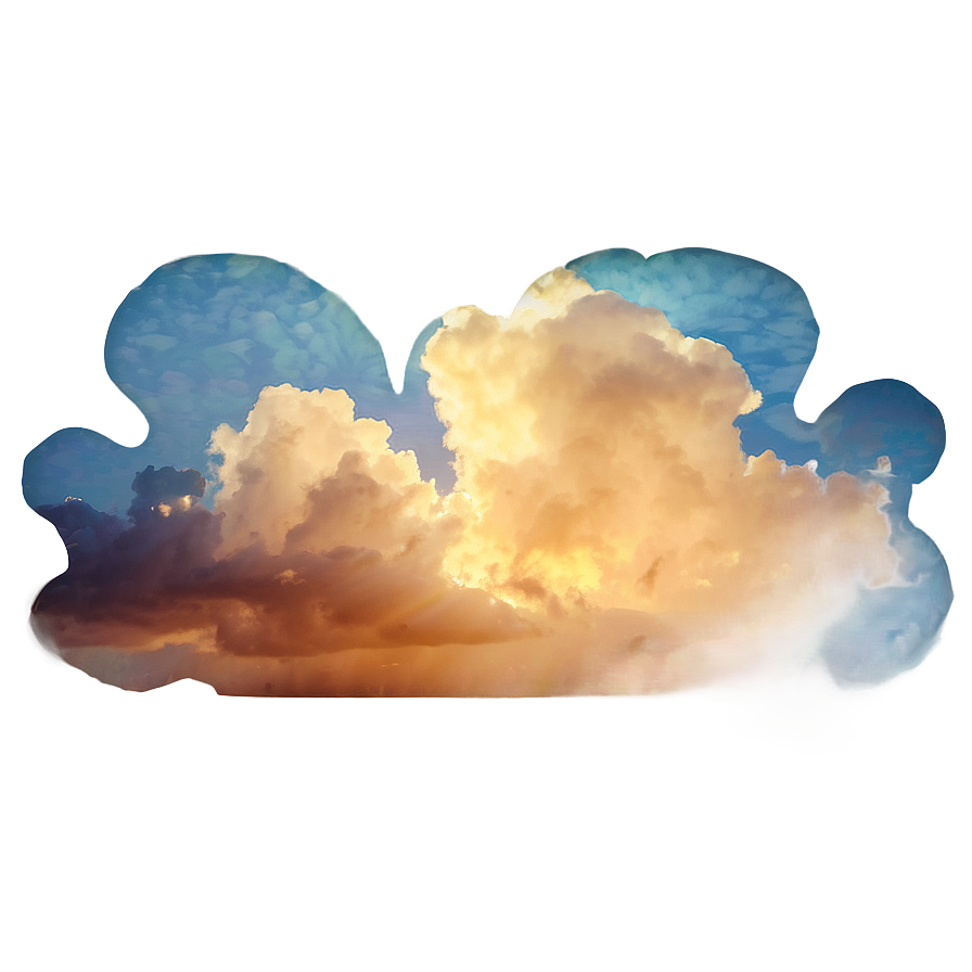 Blue Clouds Sunset Png 38 PNG