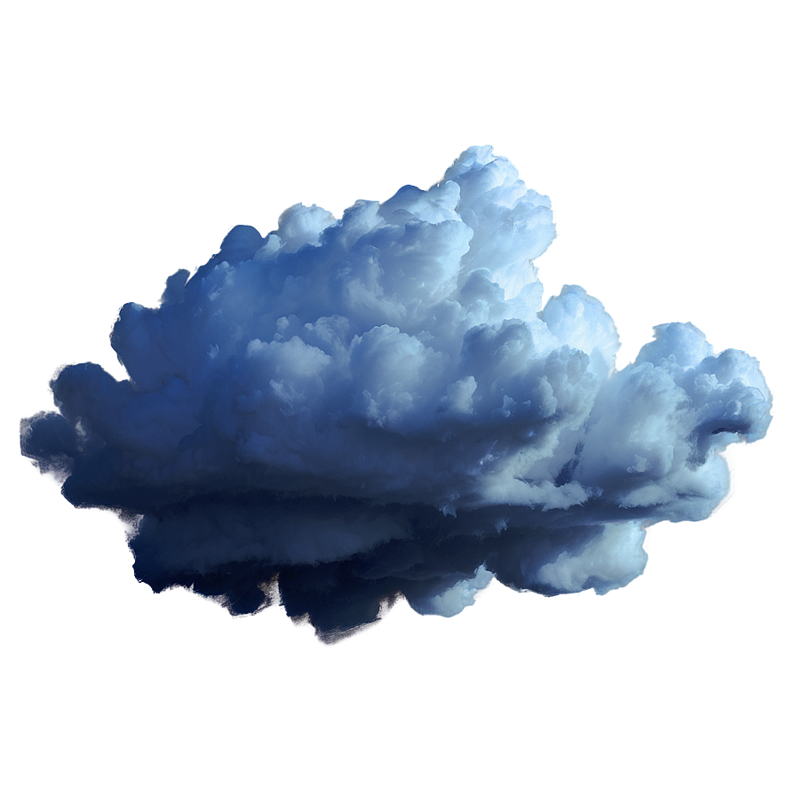 Blue Clouds With Lightning Png 38 PNG