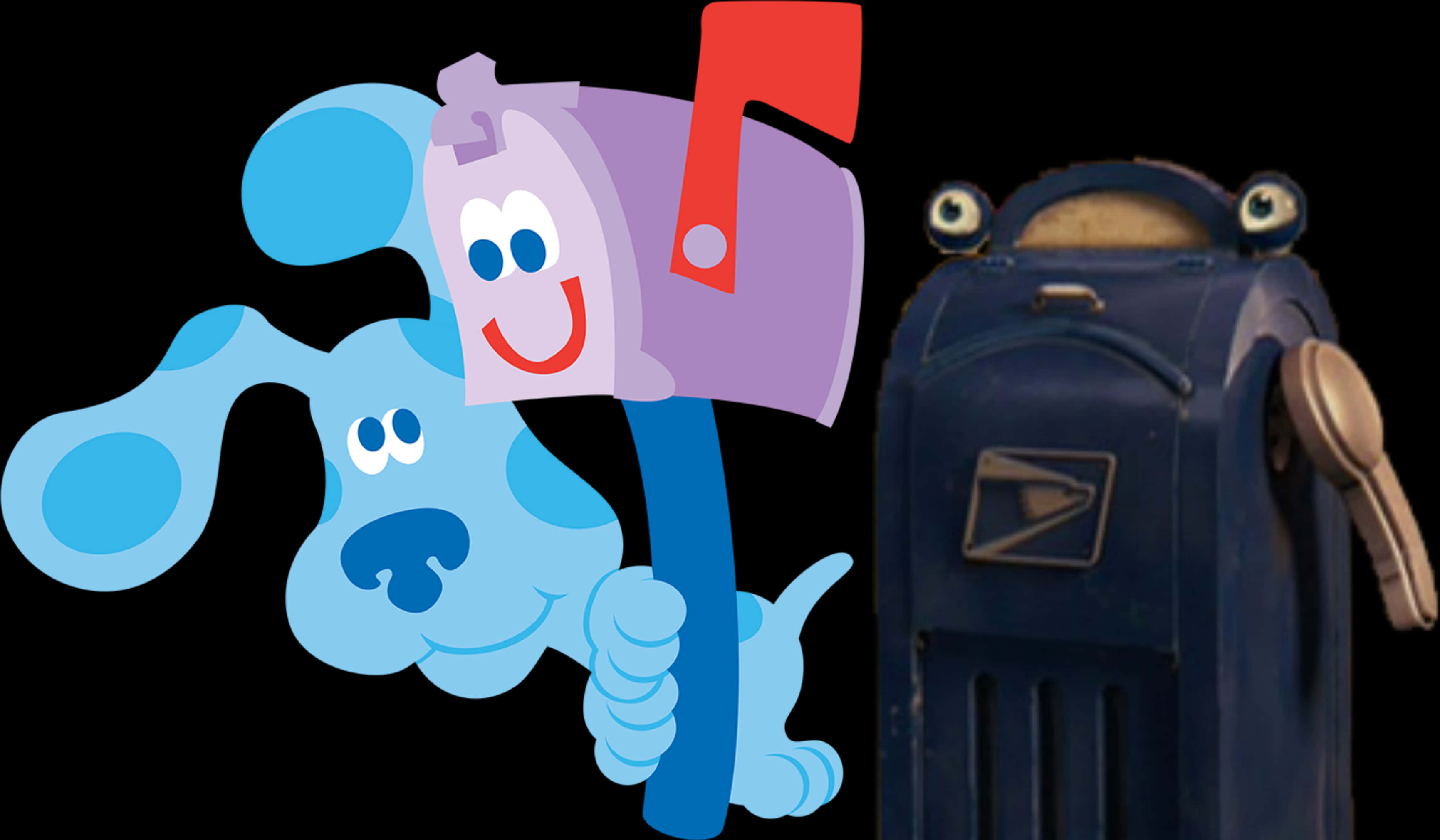 Blue Clues Mailbox Friends PNG