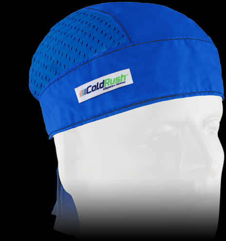 Blue Cold Rush Durag Product Display PNG