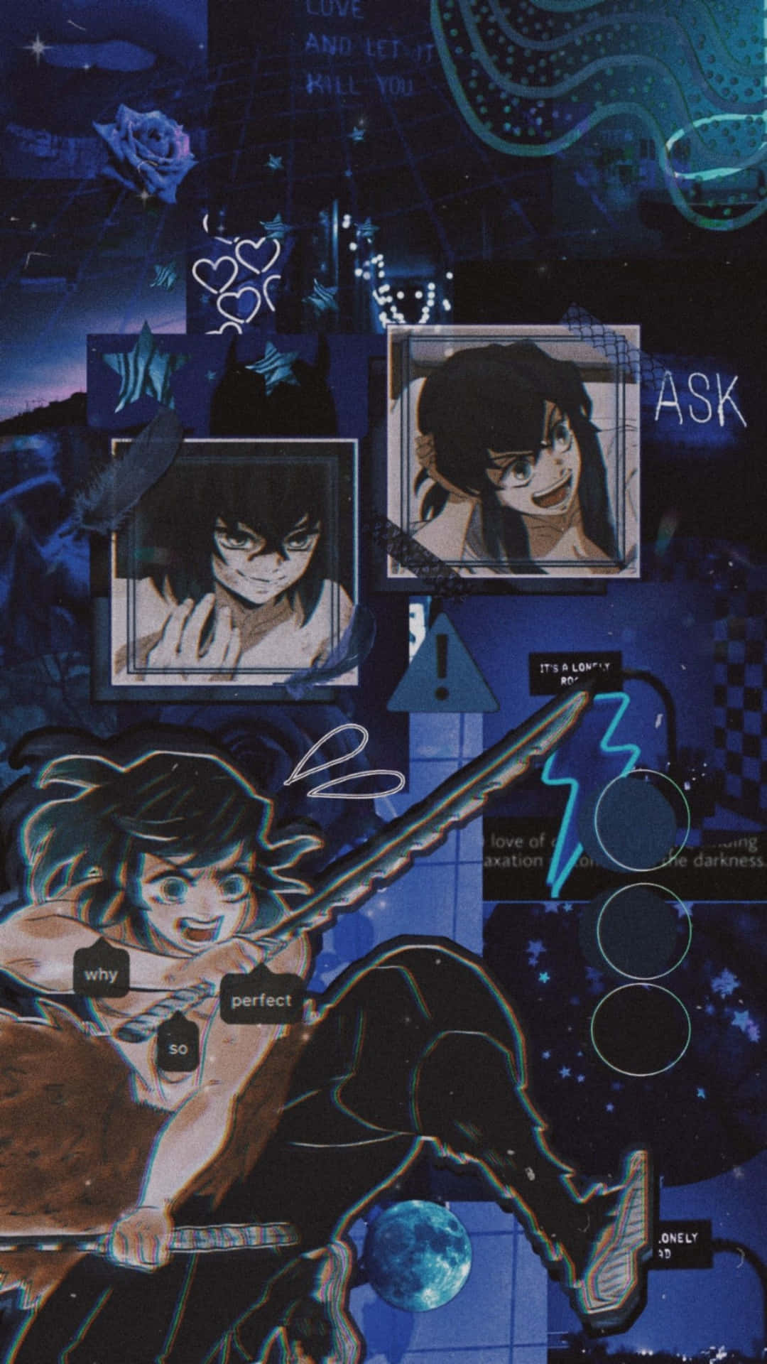 Blauescollage-inosuke-profilbild Wallpaper