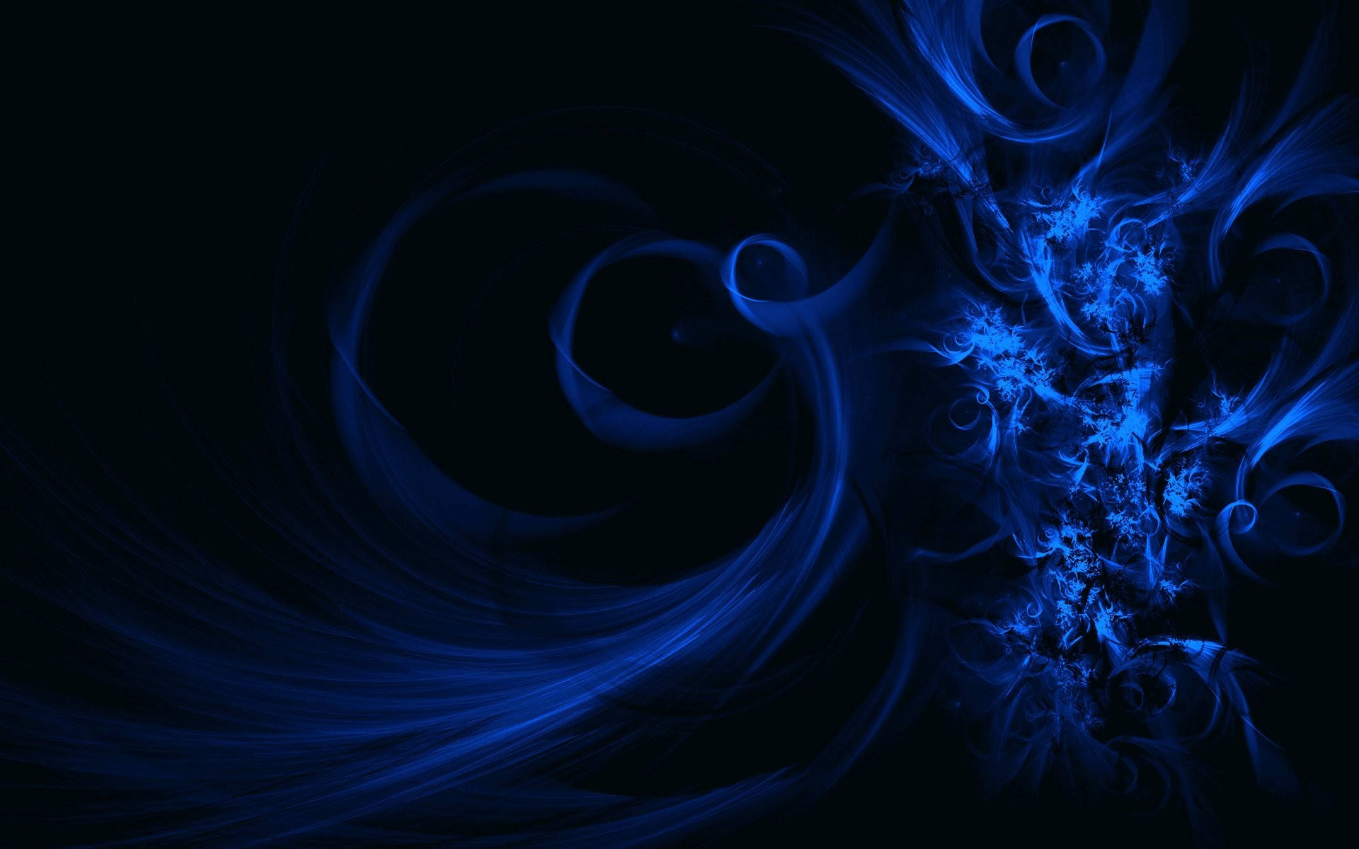 Blå farve HD Swirl Mønster Wallpaper