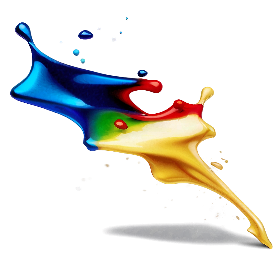 Blue Color Splash Png 06252024 PNG