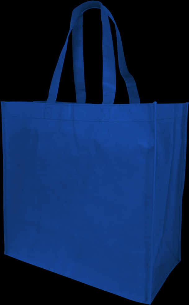Blue Cotton Tote Bag PNG