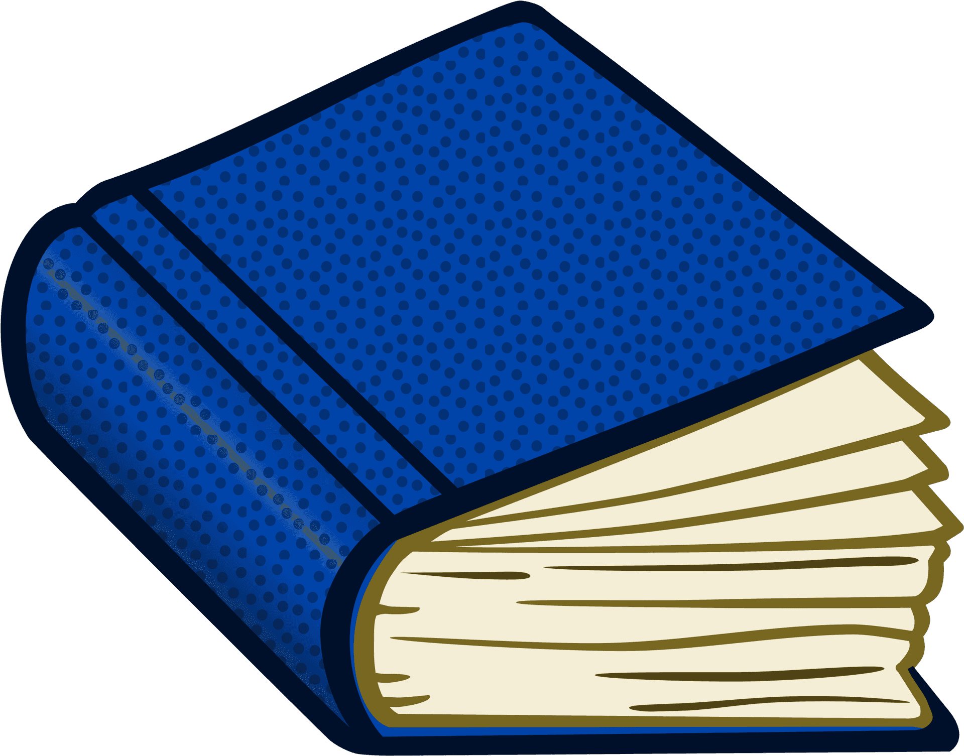 Blue Cover Book Clipart PNG