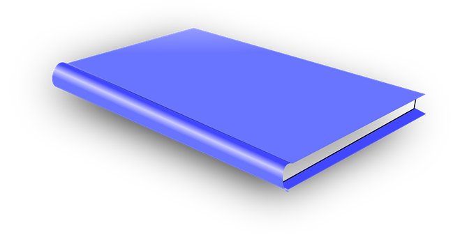 Blue Cover Book3 D Render PNG