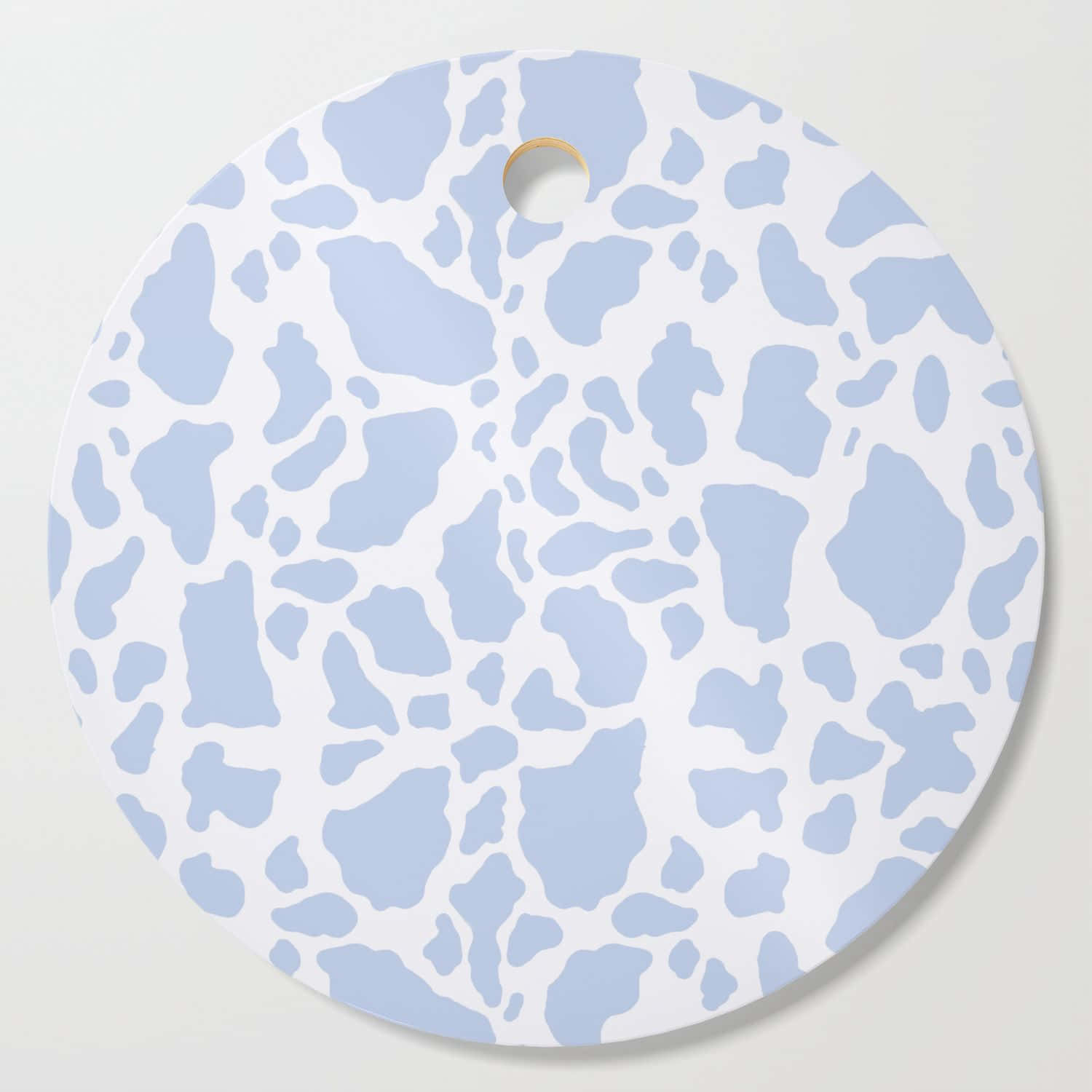 Blue Cow Print Circle Wallpaper