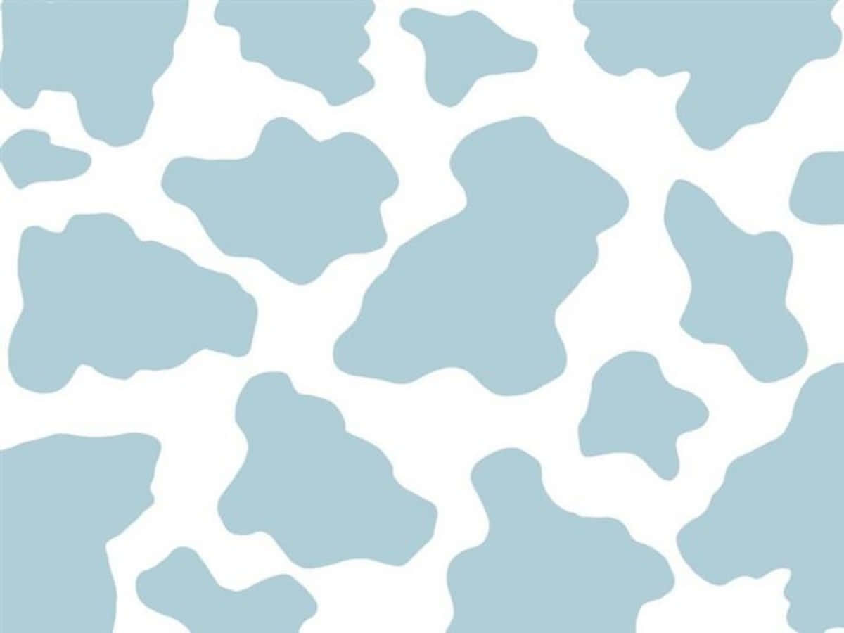 Agregaun Toque De Azul A Tu Hogar Con La Impresión De Vaca Azul. Fondo de pantalla