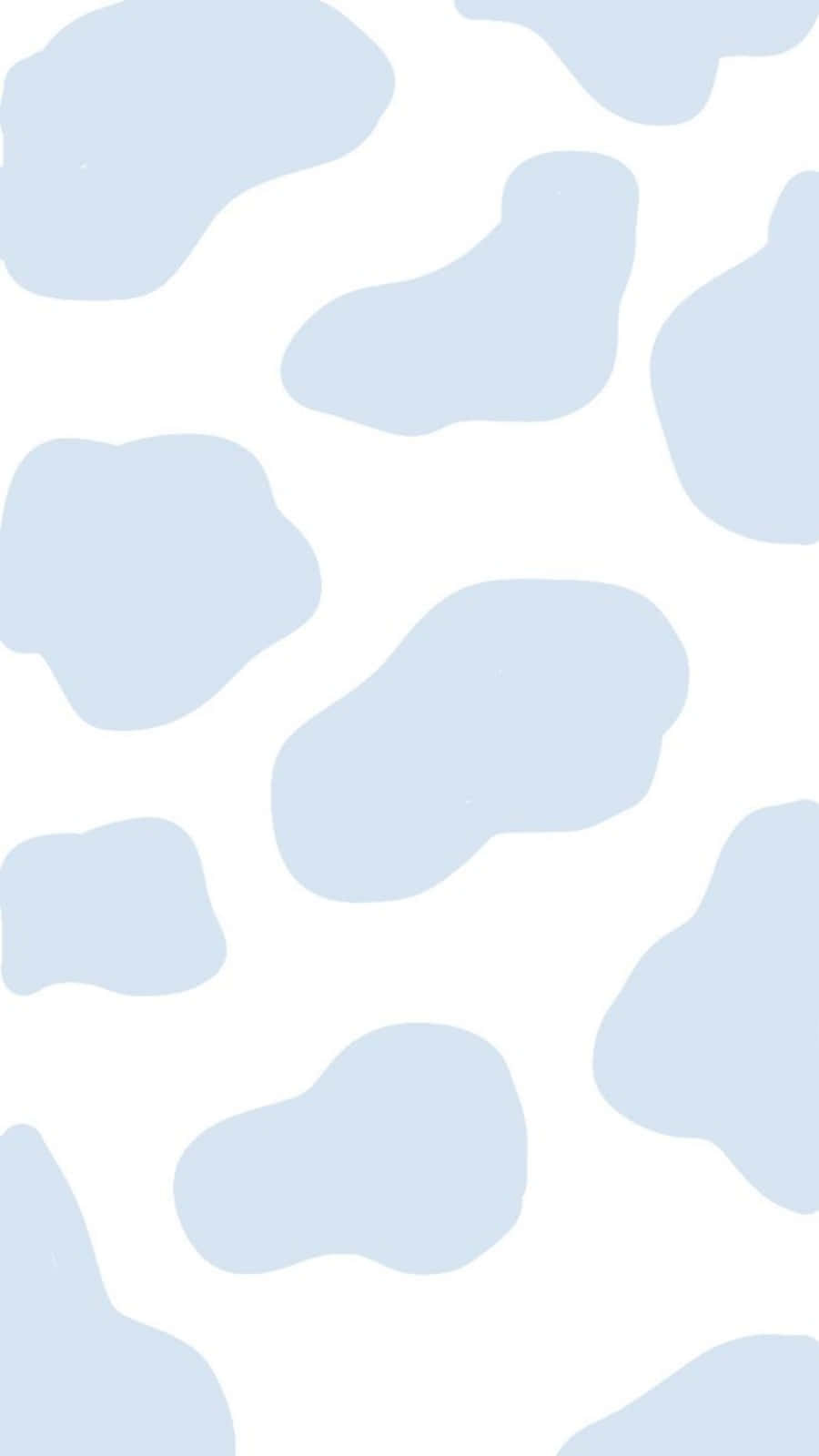 Unavaca Blanca Con Manchas Azules: Acogedora Y Caprichosa. Fondo de pantalla