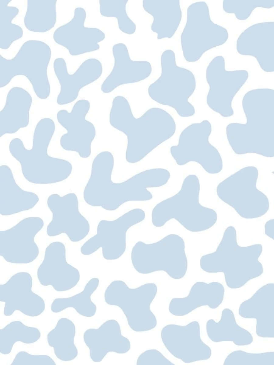 "Highlight your unique style with these fun and fashionable Blue Cow Print Wallpaper" Wallpaper