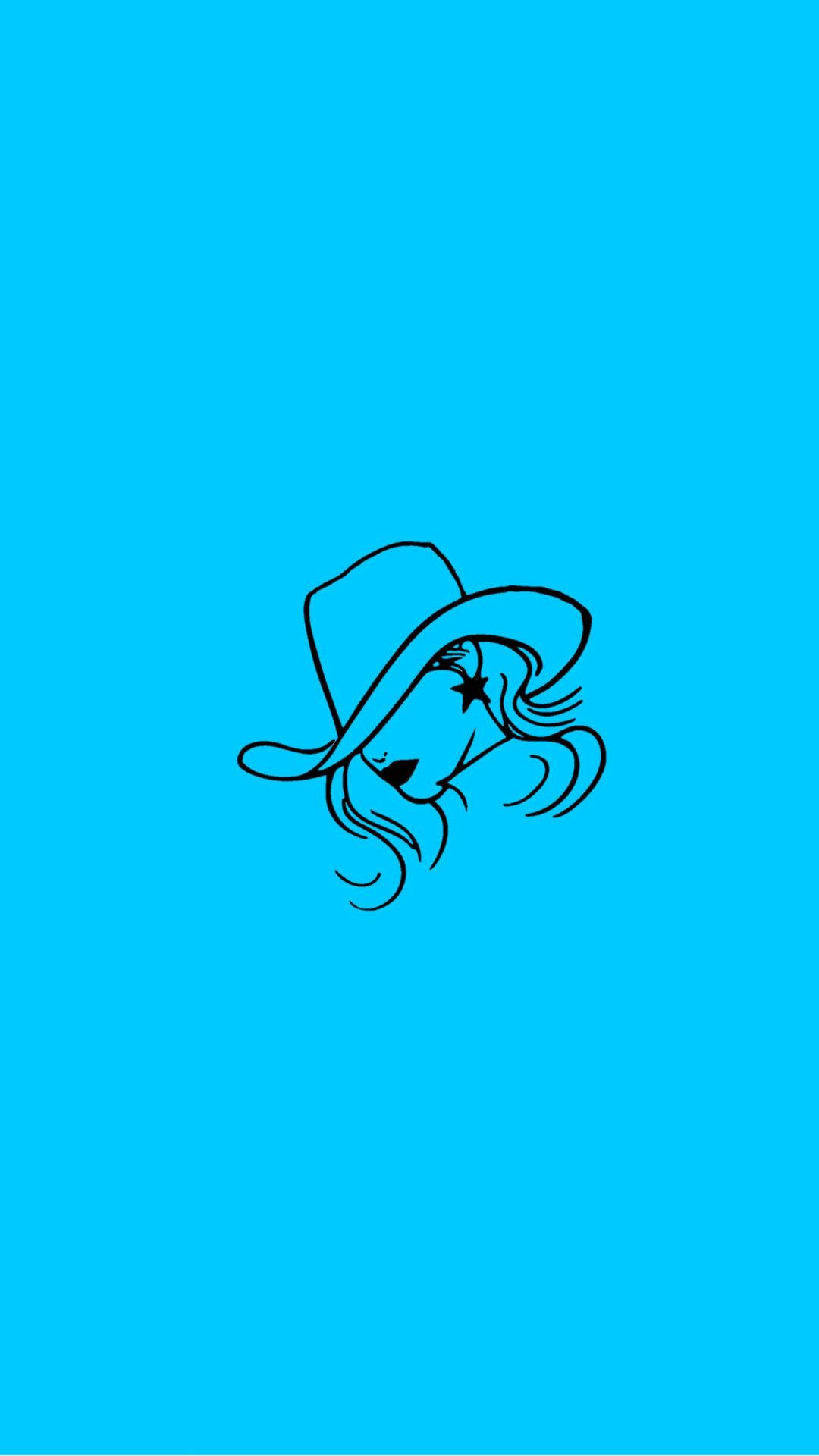 Blue Cowgirl Wallpaper