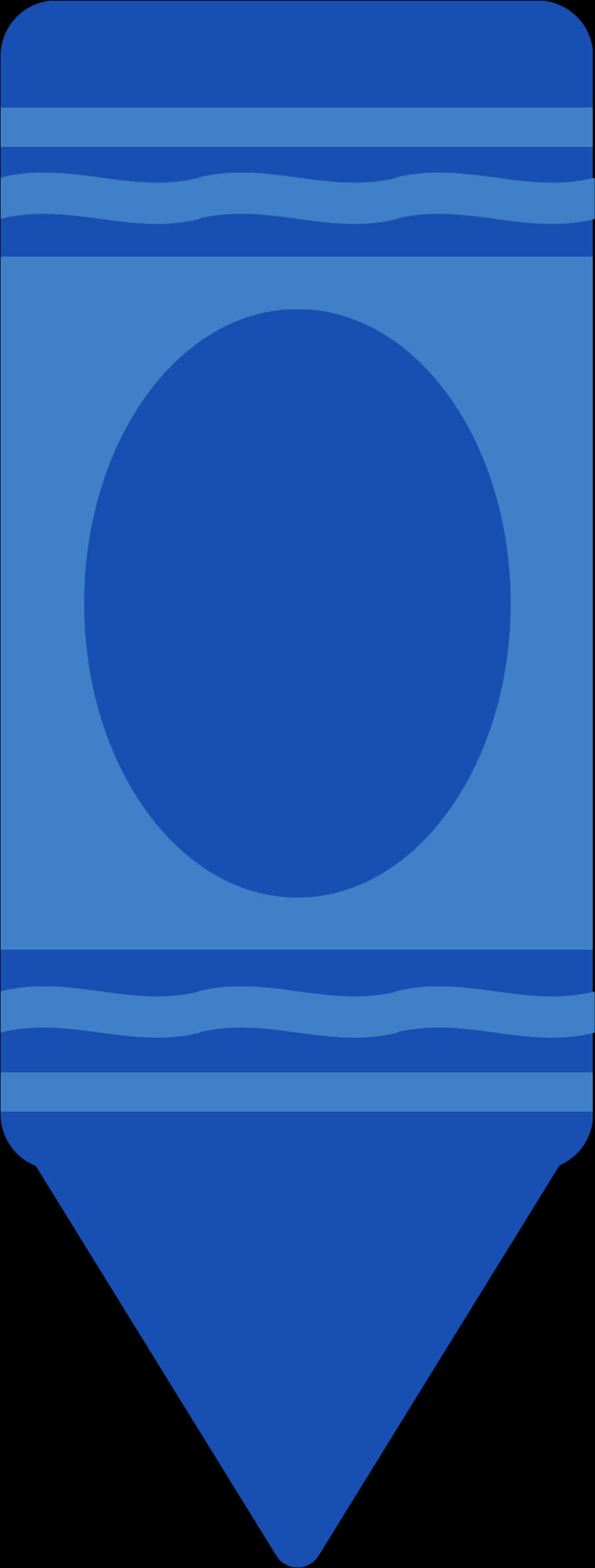 Blue Crayon Icon PNG