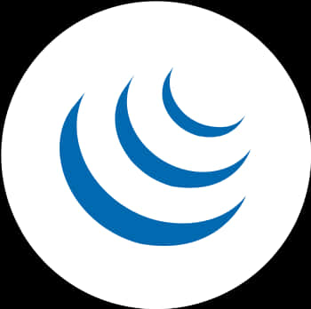 Blue Crescent Design PNG