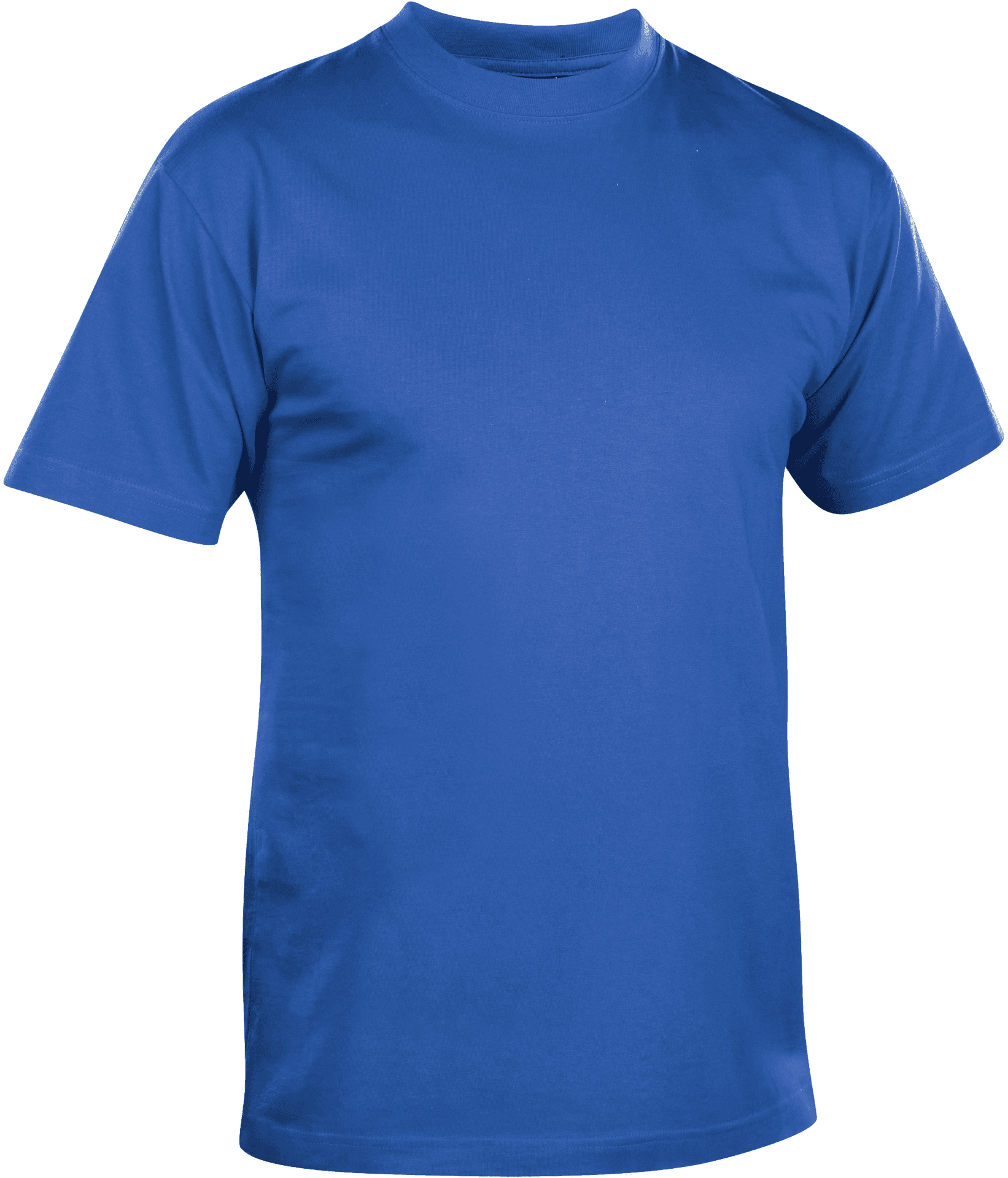 Blue Crew Neck T Shirt PNG