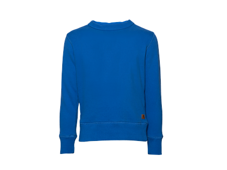 Blue Crewneck Sweater Black Background PNG