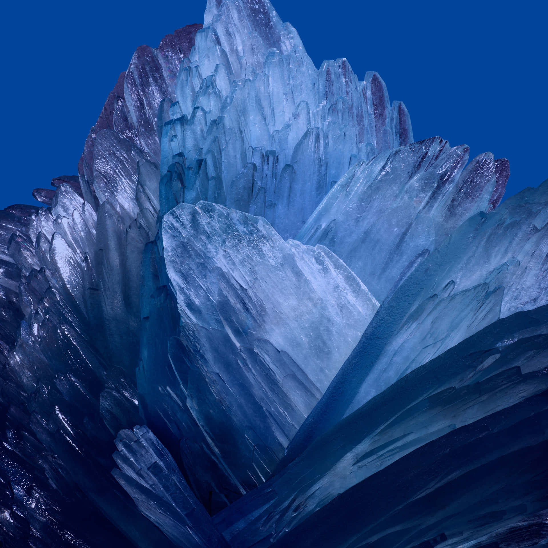 Blue Crystal Mountain Peak Wallpaper
