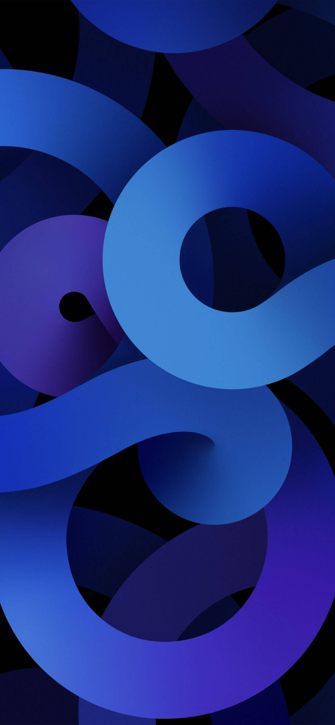 Blue Curves As Official Ipad Design Wallpaper