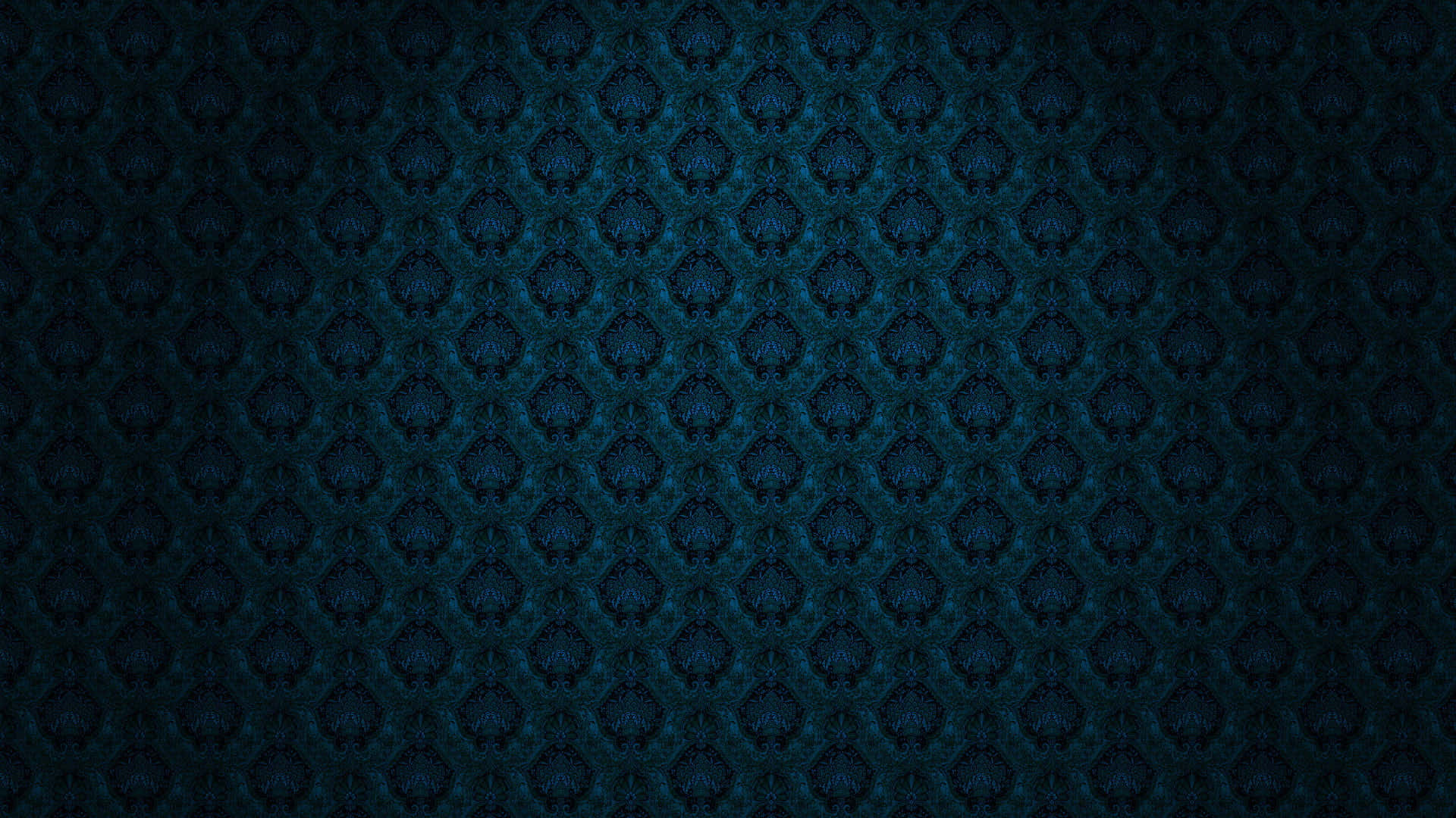 Blue Damask Pattern Background Wallpaper