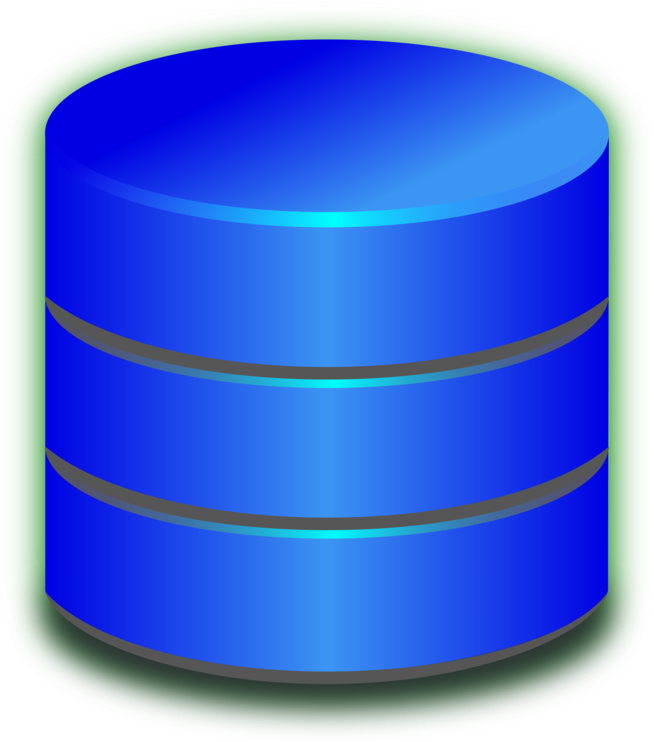 Blue Database Icon PNG
