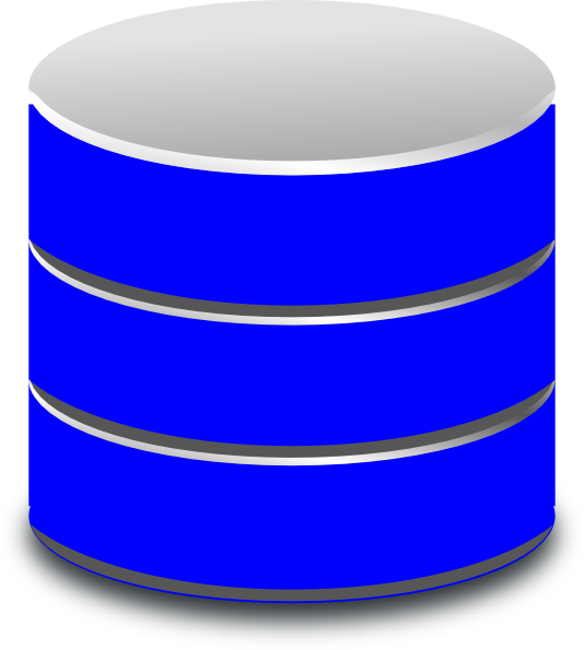 Blue Database Icon PNG