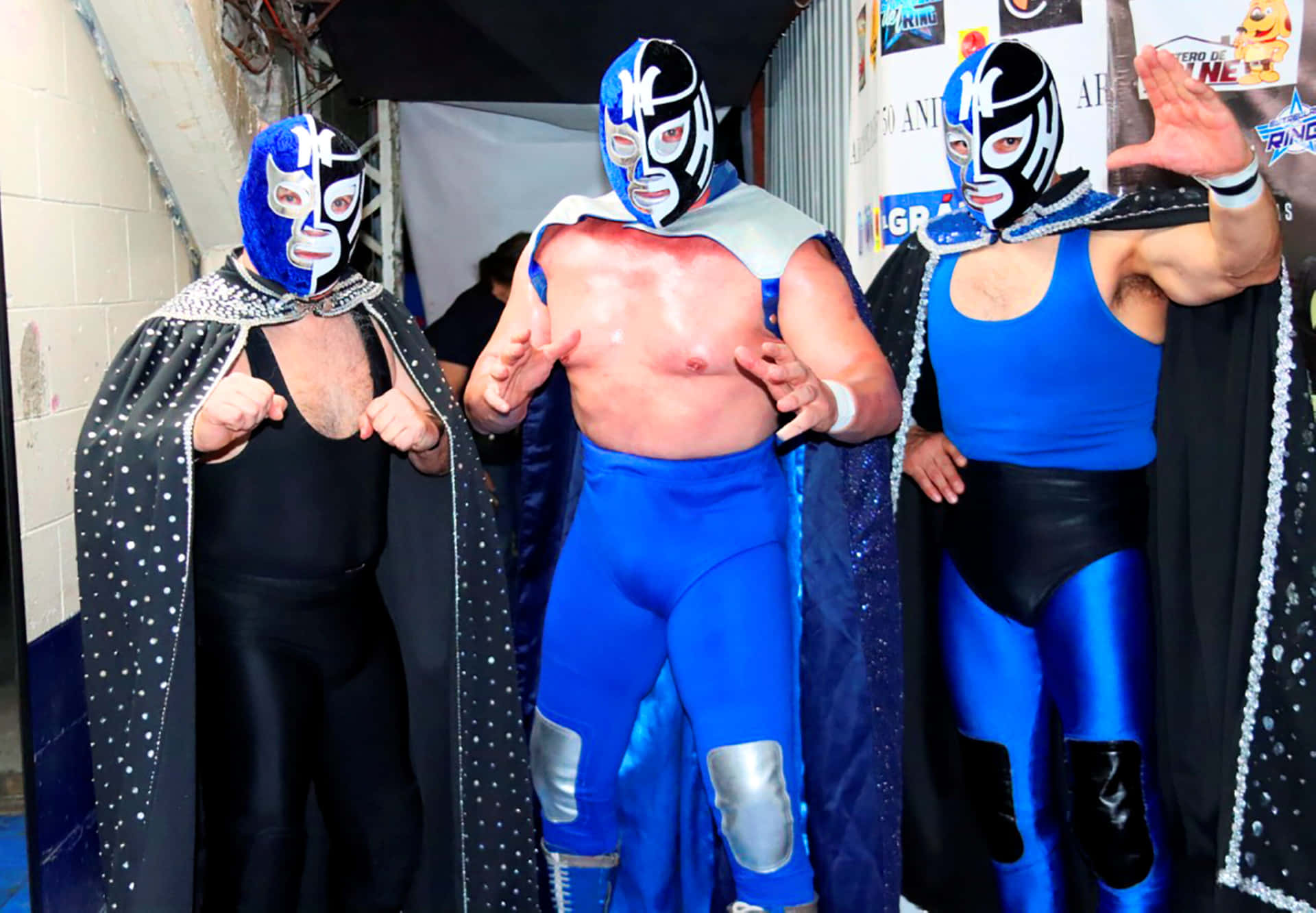Blue Demon Masked Professional Wrestler Background