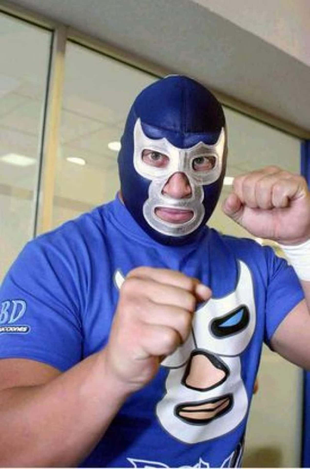 Blue Demon Mexica Luchador Enmascarado Background