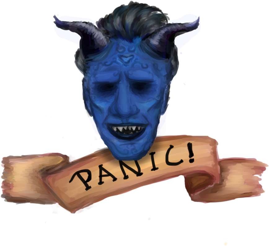 Blue Demon Panic PNG
