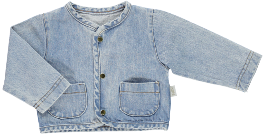 Blue Denim Baby Jacket PNG