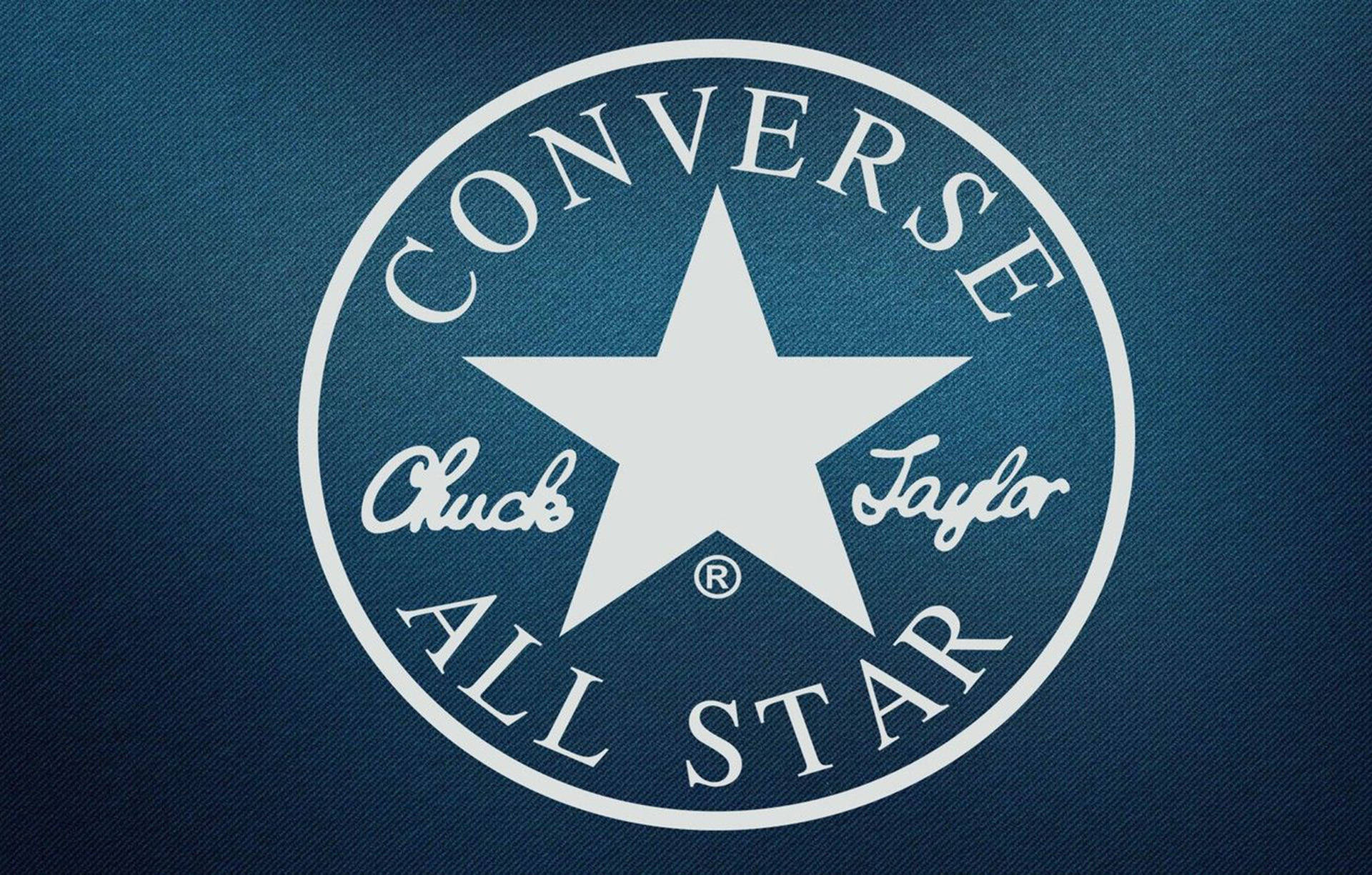 Blådenim Converse Logotyp. Wallpaper