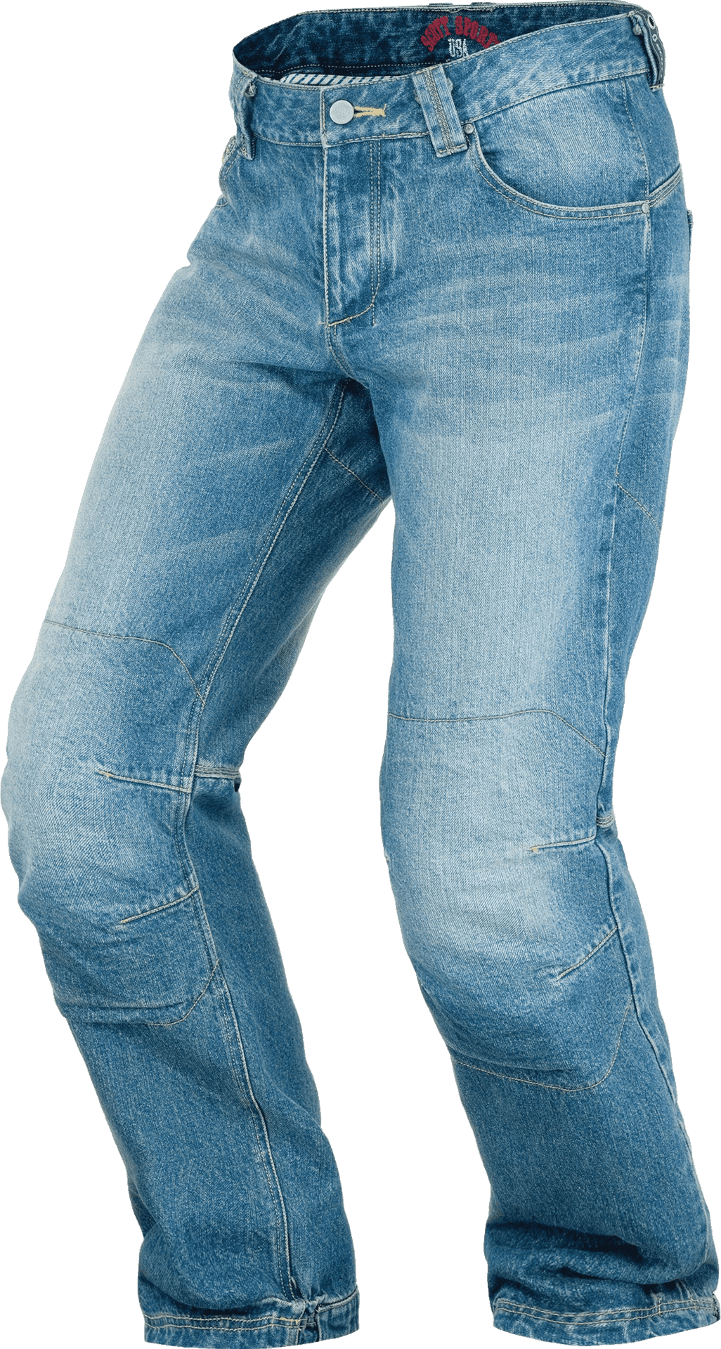 Blue Denim Jeans Standing Isolated PNG