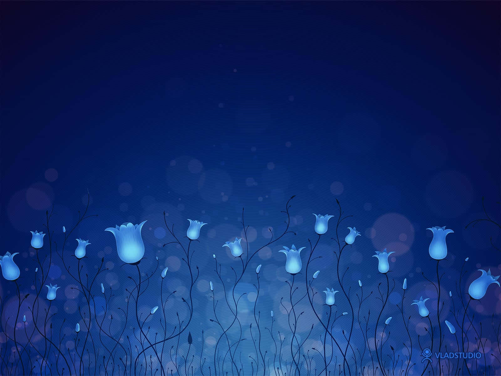 Serene Blue Desktop Background