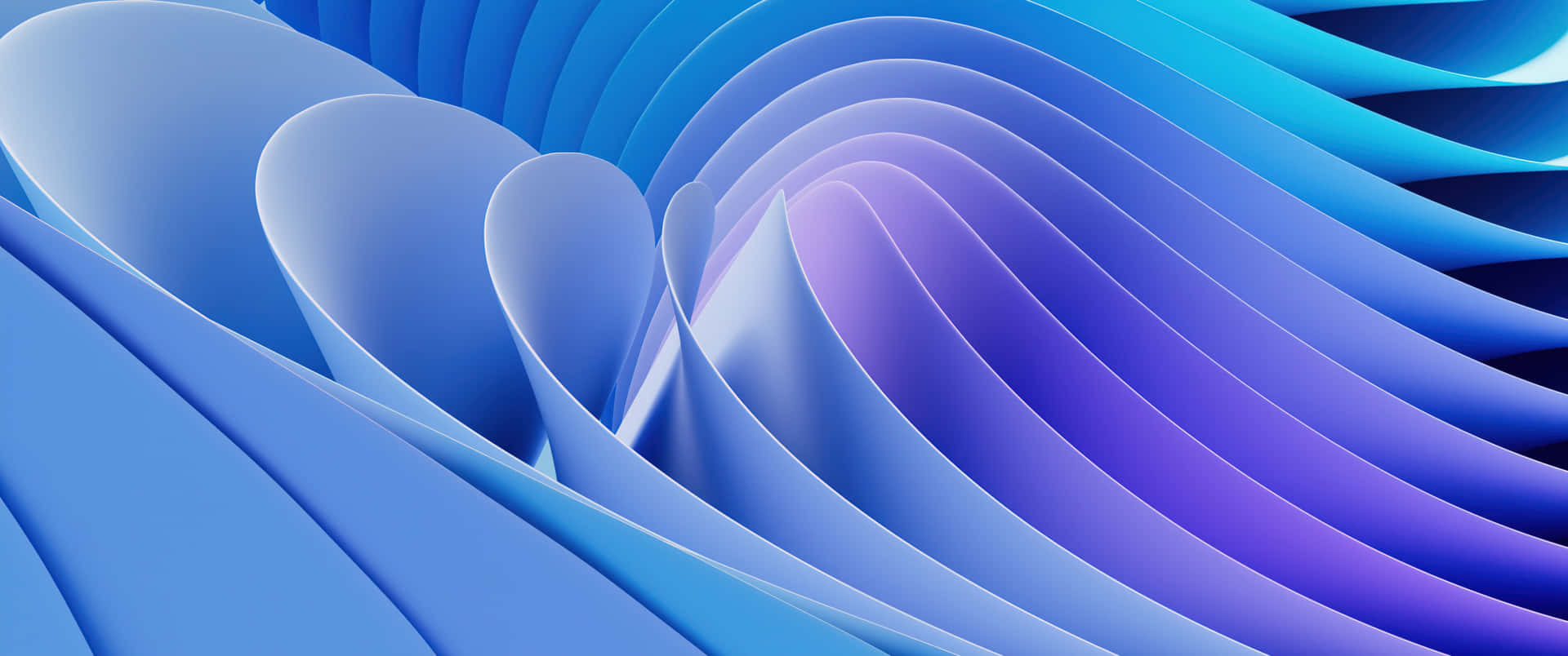 Einblaues Und Violettes Abstraktes Hintergrundbild Mit Einem Wellenmuster. Wallpaper