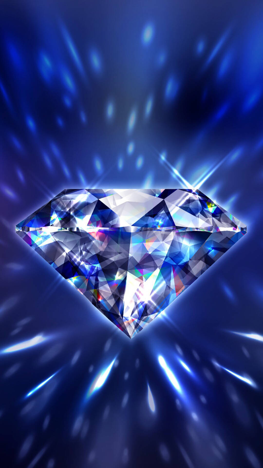 Blå Diamant Fed Iphone Wallpaper Wallpaper