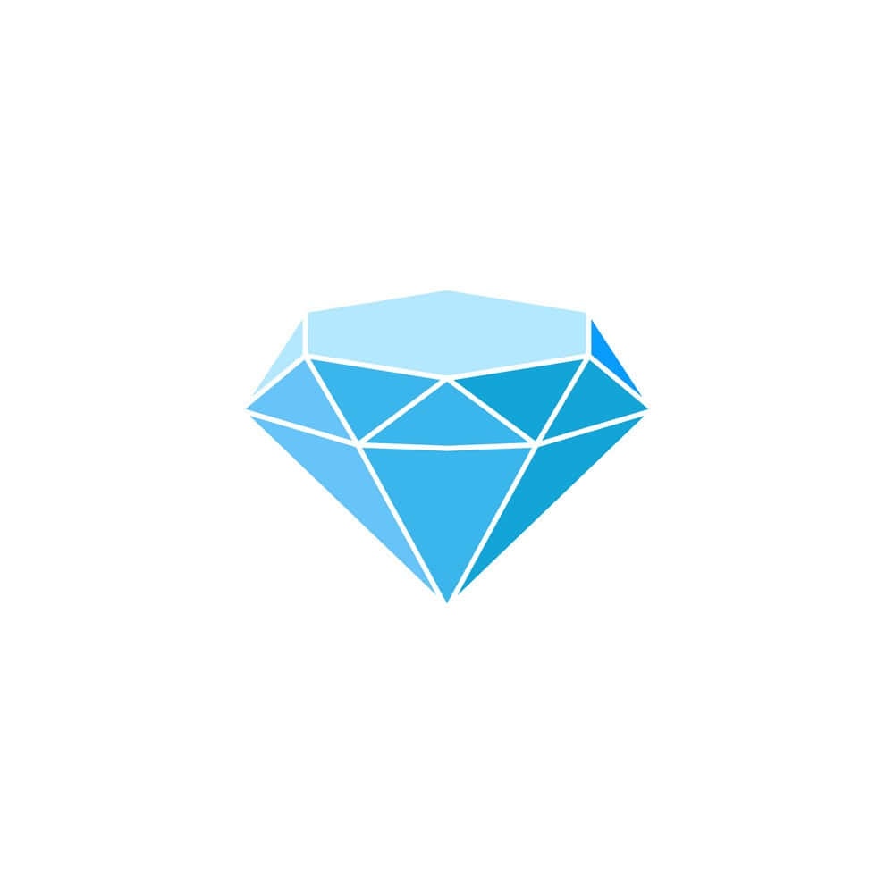 Unlogotipo De Diamante Azul Sobre Un Fondo Blanco.