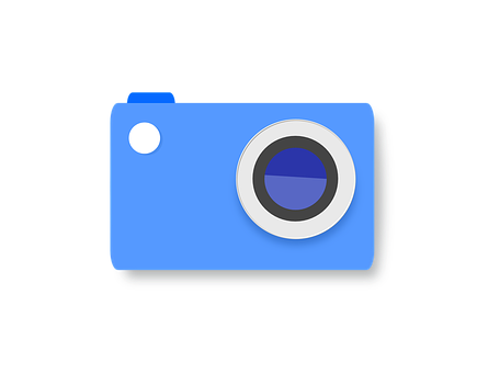 Blue Digital Camera Icon PNG