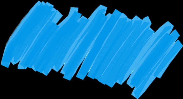 Blue Digital Scribble Art PNG
