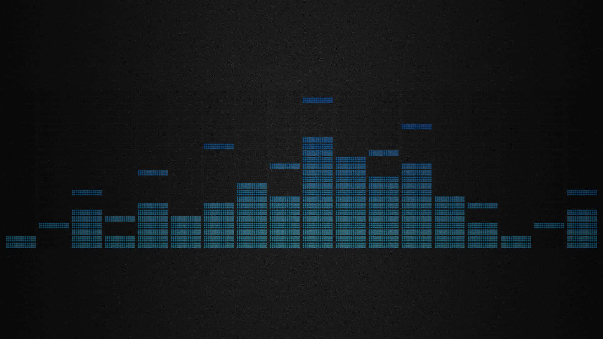 Blue Digital Sound Wave Pattern Wallpaper