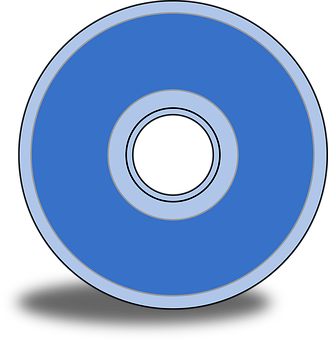 Blue Compact Disc Graphic PNG