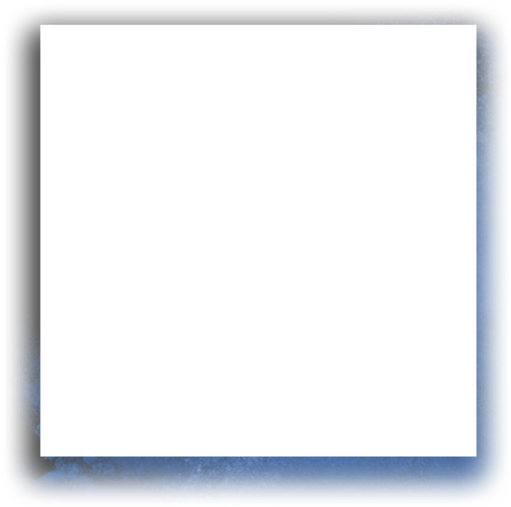 Blue Distressed Square Frame PNG