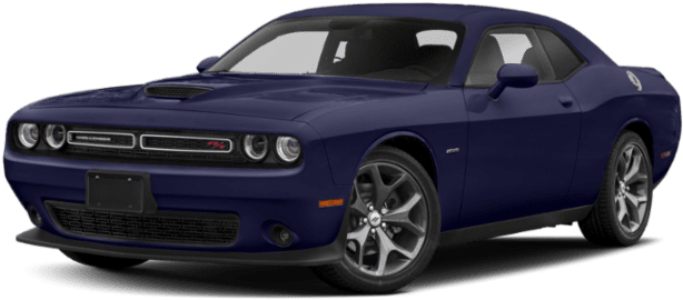 Blue Dodge Challenger Side View PNG