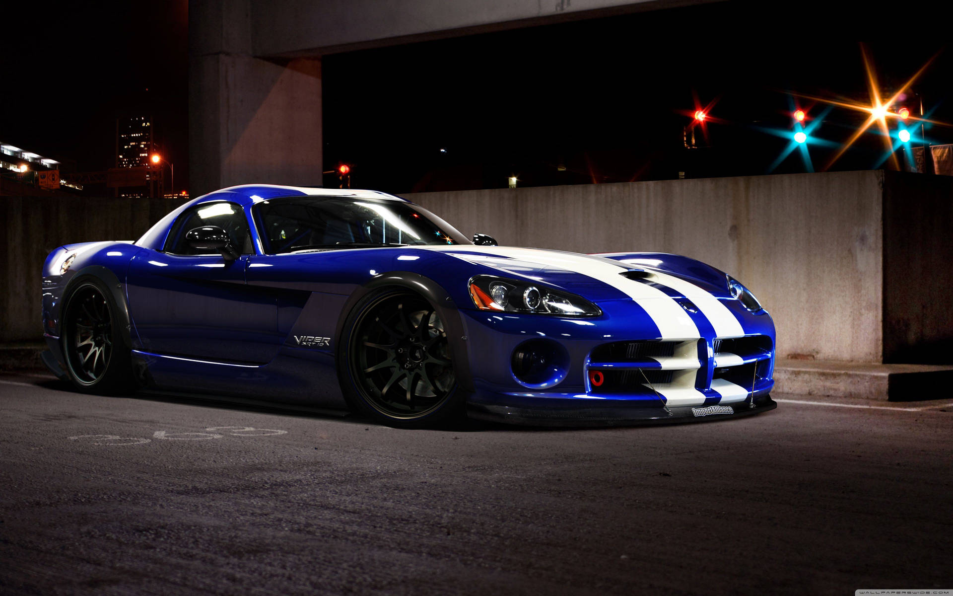 Blue Dodge Viper Srt 10