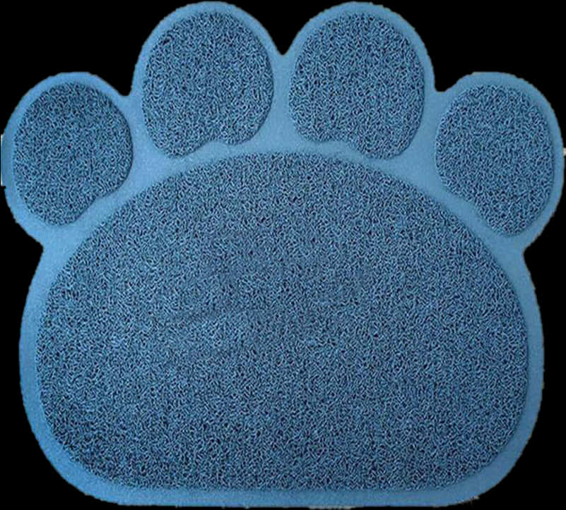 Blue Dog Paw Mat PNG