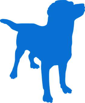 Blue Dog Silhouette PNG