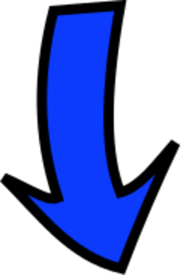 Blue Downward Arrow PNG