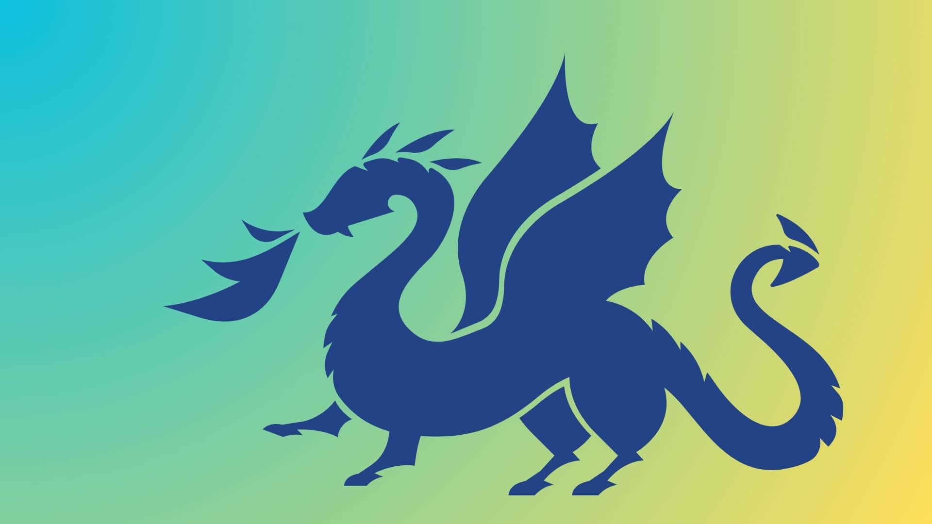 Majestic Blue Dragon Unleashing its Power Wallpaper