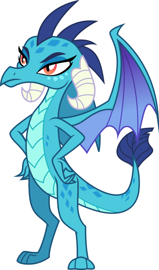 Blue Dragon Cartoon Character PNG