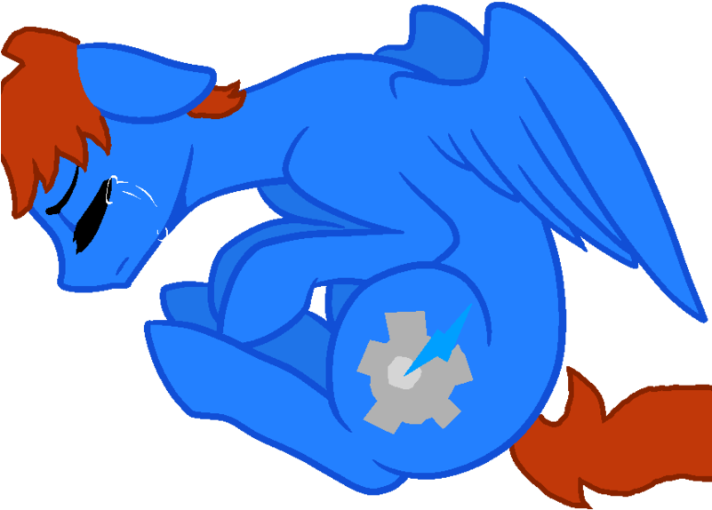 Blue Dragon Sleeping PNG